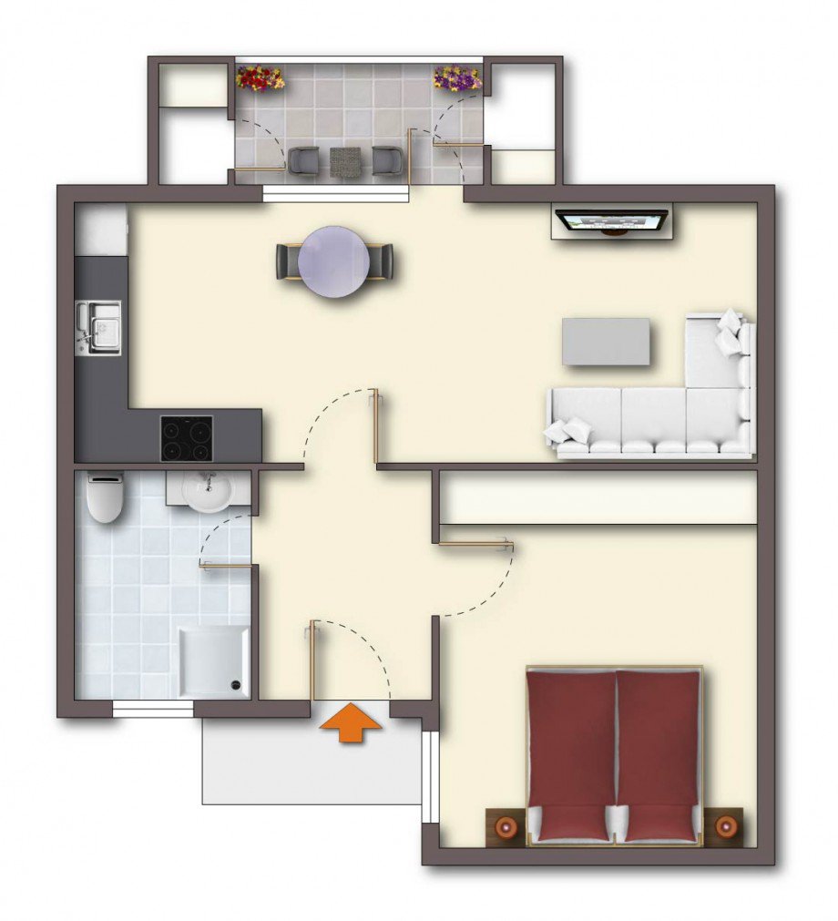 Grundriss Wohnung Etagenwohnung Olsberg