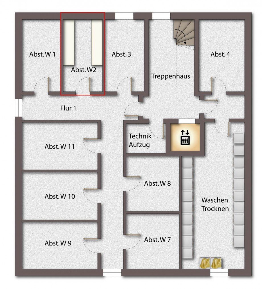 Grundriss Keller Terrassenwohnung Coesfeld