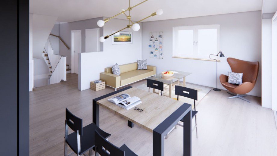 Grundriss Wohnen 1. OG Maisonettewohnung Coesfeld