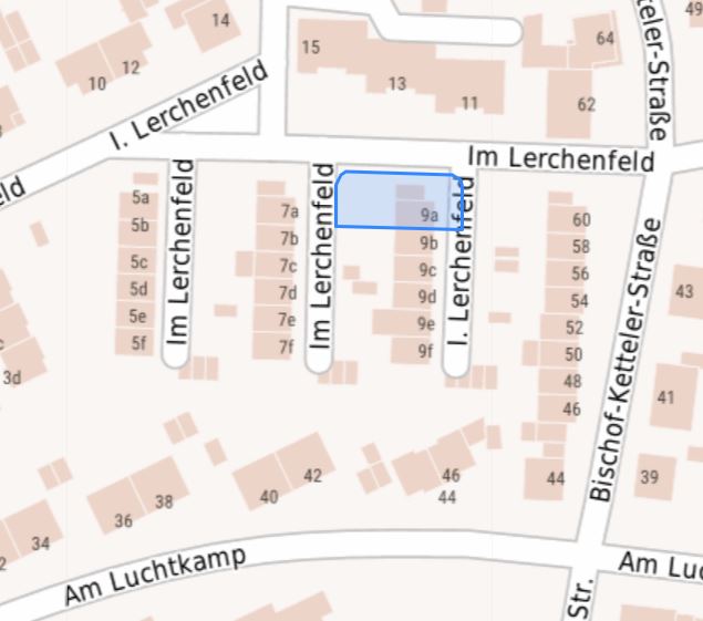 Grundriss Flurkarte Reihenendhaus D�lmen