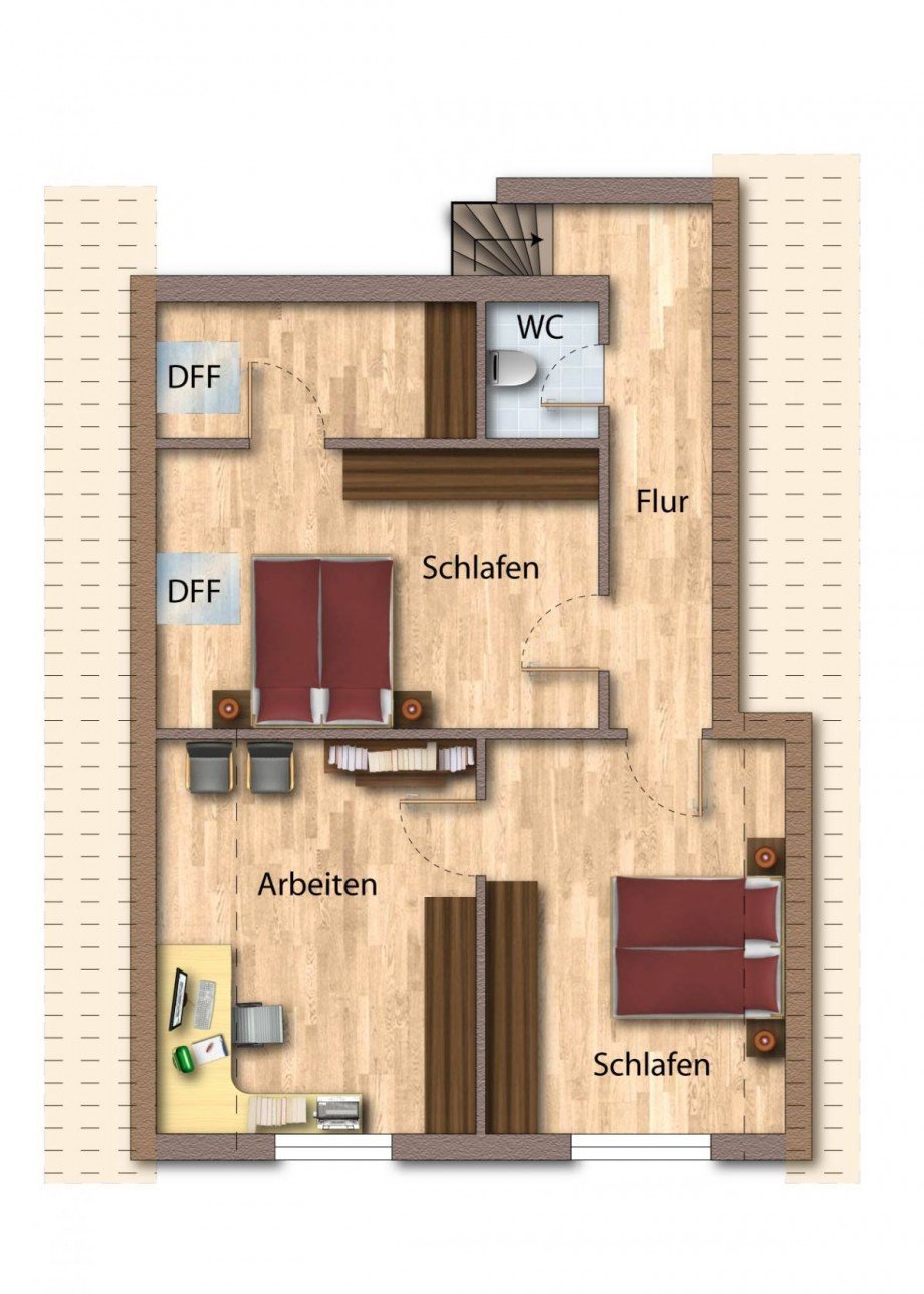 Grundriss OG Einfamilienhaus Billerbeck