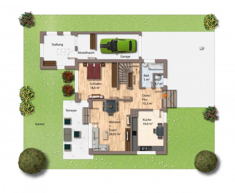 Grundriss EG Einfamilienhaus Billerbeck