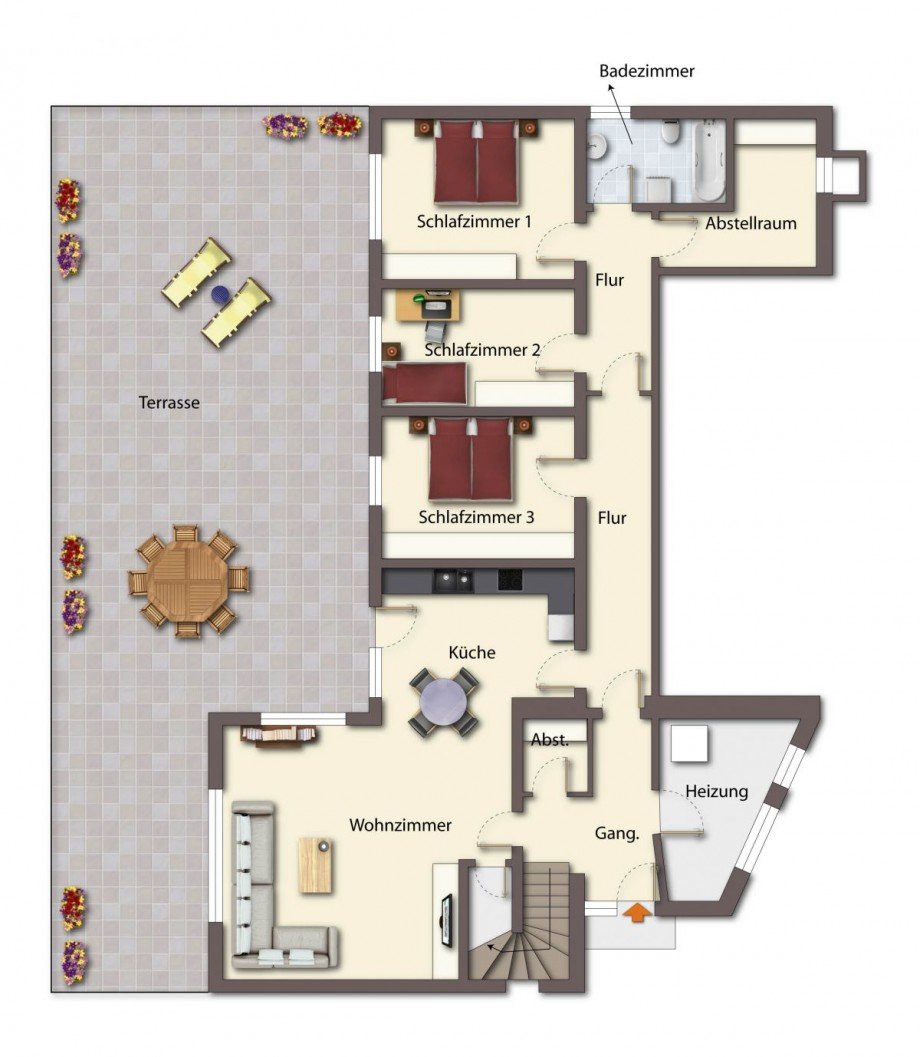 Grundriss EG Haus Olsberg