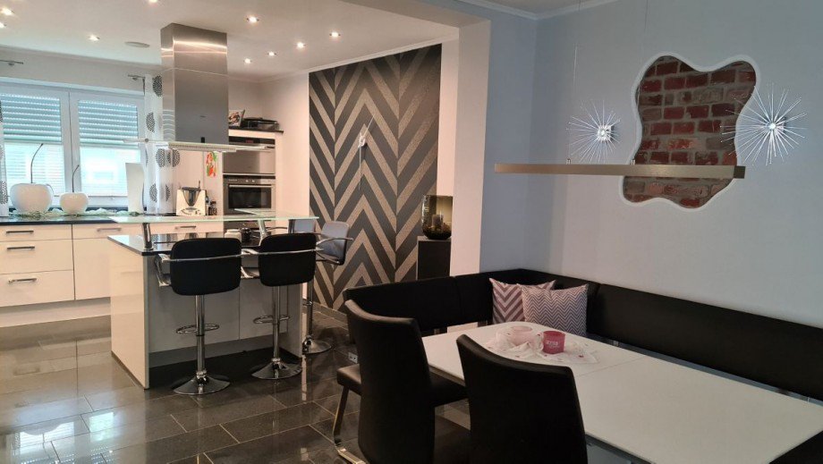 Grundriss K�che_Essbereich Doppelhaush�lfte Coesfeld