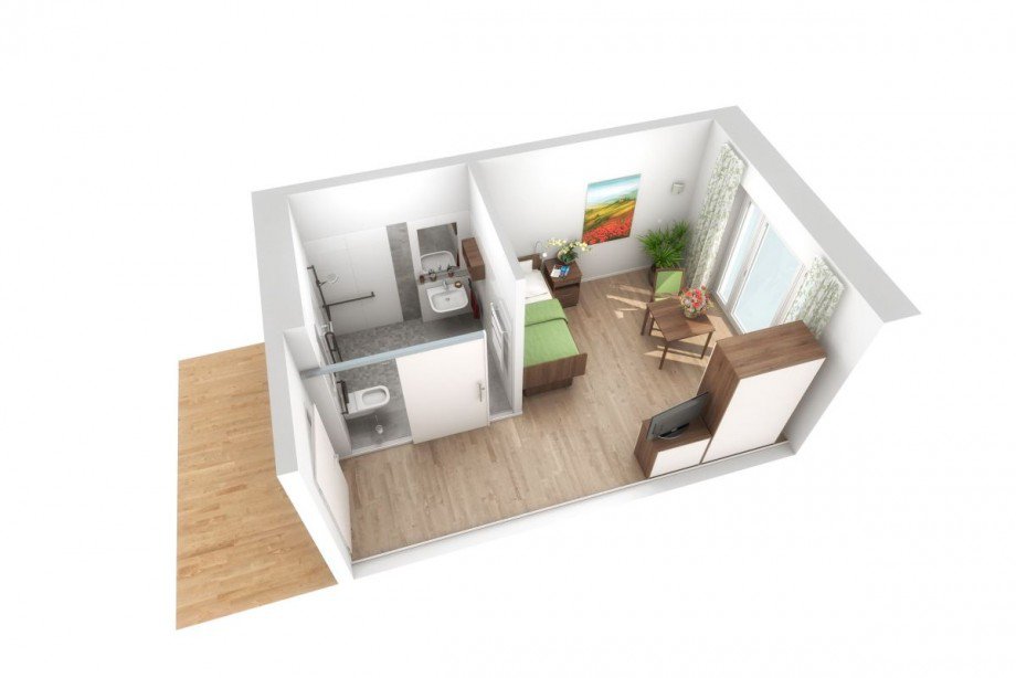 Grundriss Musterzimmer Renditeobjekt Sch�ttorf