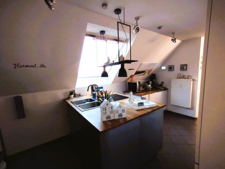 Grundriss K�che Dachgeschosswohnung S�dkirchen