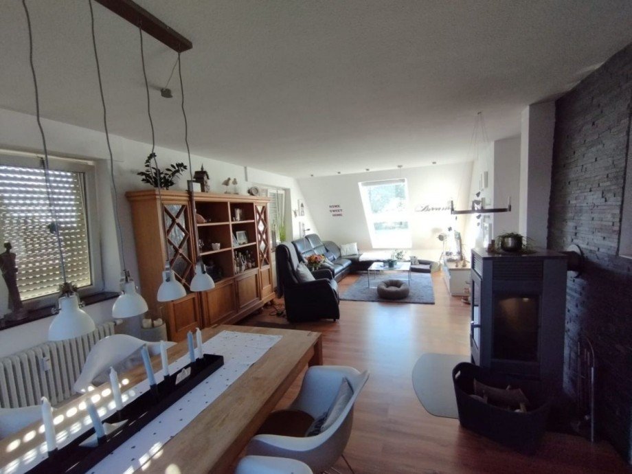 Grundriss Ess-Wohnbereich Dachgeschosswohnung S�dkirchen