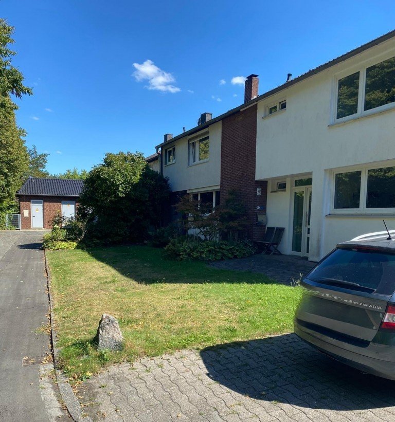 Grundriss Stra�enansicht M�nster Reihenmittelhaus Reihenhaus in M�nster-Geist
