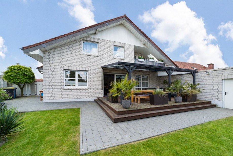 Grundriss Gartenansicht Mehrfamilienhaus Emsdetten