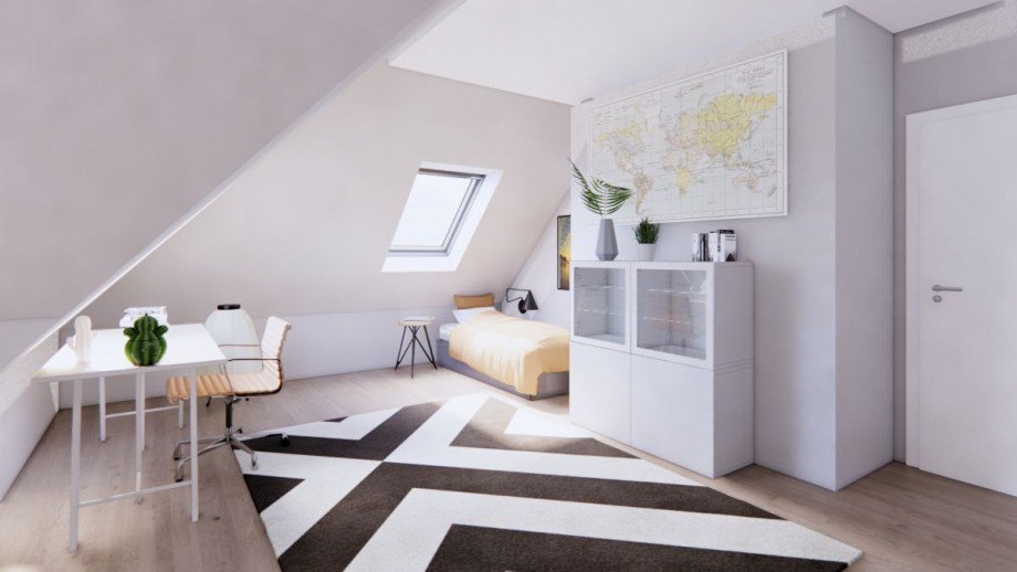 Grundriss Schlafen DG Maisonettewohnung Coesfeld