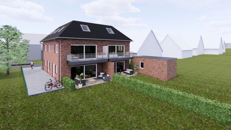 Gartenansicht Coesfeld Maisonettewohnung Gro�z�gige Maisonette-Wohnung mit Balkon in Coesfeld