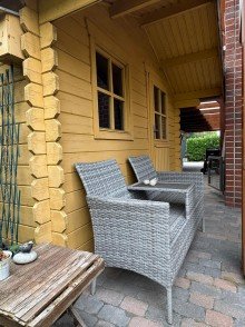 Grundriss Gartenhaus Durchgang zum Carport Attraktive Doppelhaush�lfte in M�nster-Roxel