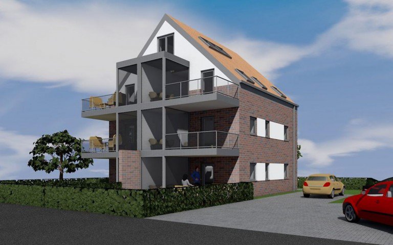 Au�enansicht Coesfeld Etagenwohnung MFH in Coesfeld mit 6 Wohneinheiten 40m� - 65m�