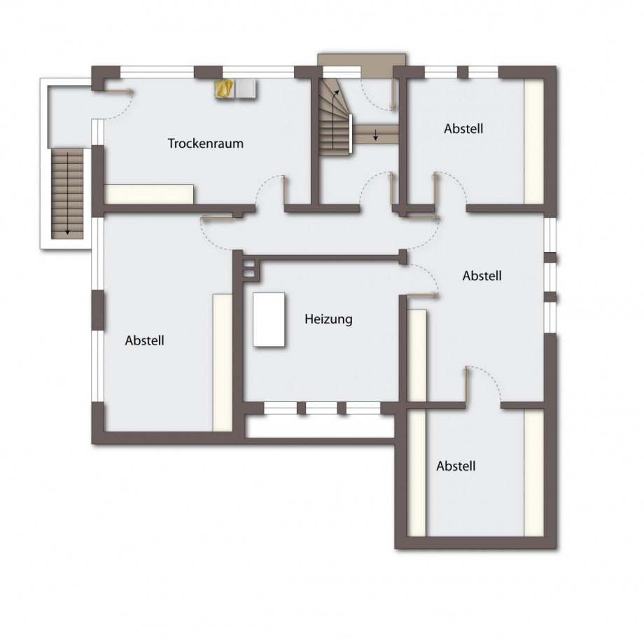 Grundriss Kellergeschoss Etagenwohnung S�dkirchen