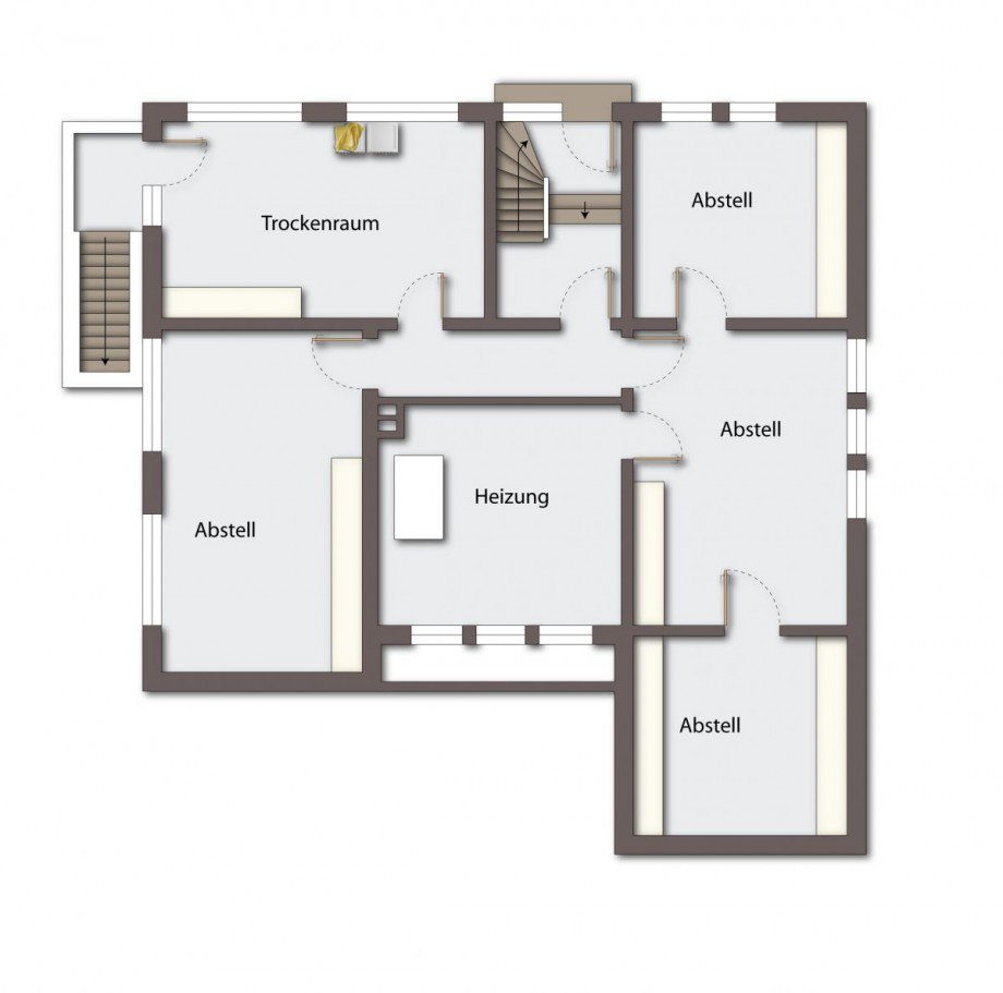 Grundriss Kellergeschoss Etagenwohnung S�dkirchen