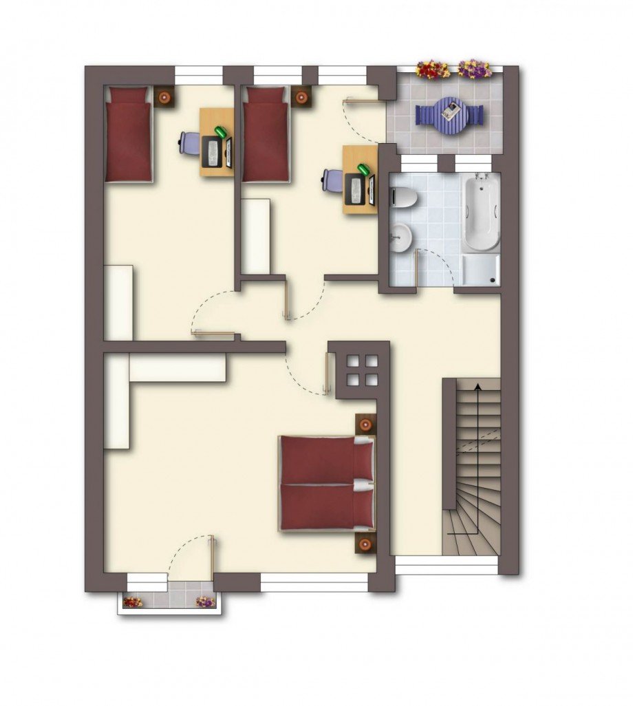Grundriss DG Reihenmittelhaus Billerbeck