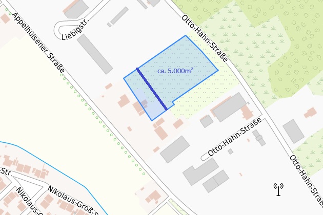Grundriss Flurkarte Gewerbegrundst�ck Nottuln