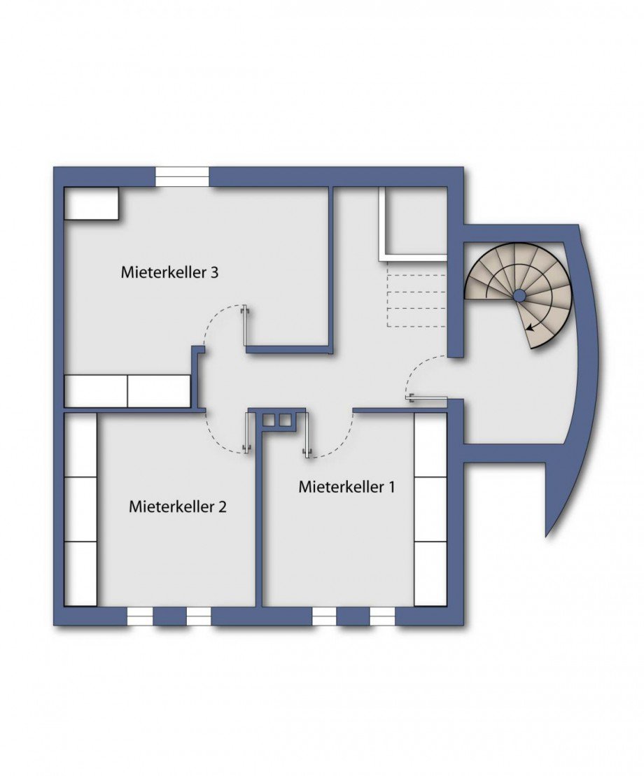Grundriss Keller Mehrfamilienhaus Coesfeld